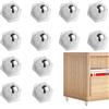 FYSL 12 Pezzi Rotelle Girevoli Autoadesive a 360 Gradi, Mini Rotelle Girevoli Autoadesive, Ruote a Sfera Autoadesive, Silenziose, Rotelle per Mobili, per Varie Scatole di Stoccaggio