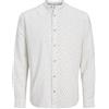 JACK & JONES Jjpierre Slub AOP Band Shirt LS, Sky Captain, XL Uomo