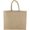 LEVIATAN EKO Borsa Juta 42x36cm - Borse 100% iuta Laminata, Shopper, Shopping Bag - Juta Naturale, Robusto e Grande
