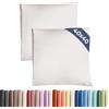 CGK Unlimited Federa 40x40 Grigio chiaro - Set da 2 - Federe in Microfibra di Alta Qualità - Morbide, Confortevoli e Lavabili in Lavatrice - Federa 40x40 per Cuscini, 2 Federe Grigio chiaro - OEKO-TEX Certificato