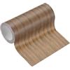 PATIKIL Pellicole Adesive Legno Autoadesivo 4,57M x 12cm Carta Adesiva per Mobili Legno Riparazione Pellicola Autoadesiva Effetto per Pavimenti Porte Tavoli Armadi, Quercia Marrone Scuro