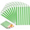 MOMAHUA 100 Pezzi Sacchetti Carta Verde Piccoli,13x18cm Buste Regalo Sacchetti Alimenti|Caramelle|Cioccolatini|Biscotti,Party Bag per Halloween,Natale,Feste,Matrimoni