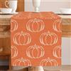 Jayusaror Runner Tavola Moderno Zucche Decorative Autunnali Rettangolare Arancione Centro Tavola Piccola Tovaglia Decorazioni Pumpkin Runner da Tavolo per Camera da Letto Cucina Mobili 40x140 cm