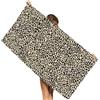 SYTTNUM Telo da Spiaggia con Stampa Leopardo, Leopardo Telo Mare, Telo da Spiaggia a Stampa Animale, Adatto ad Adulti e Bambini per il Nuoto Fitness in Spiaggia, 75 * 150cm