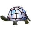 NUODITOS Piccola tartaruga luce notturna stile Tiffany vetro colorato accento lampada da tavolo camera da letto soggiorno lampada da comodino mini luce bambini regali carino luce