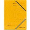 Herlitz - Cartellina in Cartoncino con Elastico Giallo