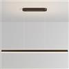 TkTsjtle Moderna Lampada A Sospensione A LED con Telecomando per Isola Cucina, Lunga Lampada A Sospensione Lineare sopra Il Tavolo da Pranzo, Lampada A Sospensione Dimmerabile per Soggiorno, Ufficio