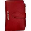 Coconuda Portafoglio in Pelle, 13 × 9,5 × 3 cm, con Porta Carte e Cerniera (Rosso)