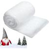 FiveMileBro 80×300cm Tappeto da Neve con Neve Artificiale Glitterata, Tappeto da Neve Finto Coperta da Neve per Decorazioni Natalizie Tappetino da Neve Glitterato Decorazioni per Alberi da Neve Artificiali