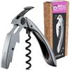 Koala Big Tech - Cavatappi professionale a due tempi - Acciaio Inox, Spirale Teflon, lama precisa, ideale per sommelier e uso quotidiano, finitura in acciaio