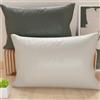 PETTI Artigiani Italiani - Coppia di Federe Cuscino 80x40 cm in Microfibra, Cuscini Arredo Camera da Letto, Divano, Set 2 Fodere Copricuscino, Federa Double Face Grigio Chiaro e Scuro
