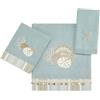 Avanti Linens - Asciugamani, set di 3 pezzi in cotone morbido e assorbente, decorazione da bagno ispirata al mare (da The Sea Collection, Mineral)