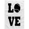 3dRose TWL_243354_1 Asciugamano Love Tennis, Cotone Poliestere, Multicolore, 15 x 22-inch