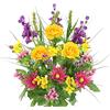 Admired By Nature Cespuglio artificiale, plastica poliestere, mix estivo, L