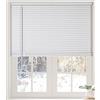 Calyx Interiors Mini persiane bianche senza fili da 2,5 cm, 57,1 cm di larghezza x 91,4 cm di altezza, per la casa, tende orizzontali in vinile per finestre interne