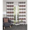 Home WOHNIDEEN Tenda oscurante con occhielli SUSA, motivo jacquard, con 8 occhielli in metallo, colore: rame, dimensioni: 245 x 140 cm, numero: 1 x