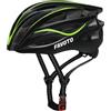 Favoto Casco Bici Caschi da Bicicletta - Certificato CE Casco da Corsa MTB Ciclismo Leggero per Uomo Donne Adulti Protezione di Sicurezza Taglia Regolabile M 55-58cm Nero Verde