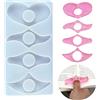 CHENNAN Set di quattro forme diverse Stampi in resina per segnalibro fai da te DIY Segnalibro Stampo in Resina Pollice Libro Pagina Holder Romanzo di Lettura Accessori in resina epossidica per Book Lovers