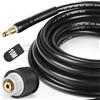 SWAWIS Tubo Idropulitrice 10M pour Kärcher K2 K3 K4 K5 K6 K7 180bar Accessori Idropulitrice Tubo Flessibile per Idropulitrice con Raccordi a Innesto Rapido e Pezzo Adattatore