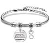 bifriend Regali di ispirazione per le donne, a volte ti dimentica di essere fantastico quindi questo è il tuo promemoria d'argento Bracciale Gioielli Regali di compleanno per le donne amica Figlia Mamma