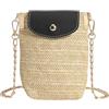 Mabecol Portacellulare da Collo Donna, Borsa Tracolla Porta Cellulare Donna Borsetta Tracolla Piccola con Porta Cuffie per Cellulari Sotto i 6.1" (Nero)
