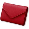 AprinCtempsD Porta Carte di Credito in Vera Pelle Protezione RFID Portafoglio Piccolo Portamonete Mini per Donna Uomo (Rosso)