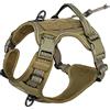 Waldseemüller Pettorina Cane Tattica, Pettorina Militare Gilet Regolabile, Non-Pull Imbracatura Doppio Gancio in Metallo Anti-Tiro per Pastore Tedesco, Labrador in Addestramento, Passeggiate