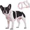 BT Bear Pettorina per cani, pettorina per cani di piccola taglia con strass e fibbia di sicurezza, regolabile, per gatti e cani di piccola taglia (rosa, XS)