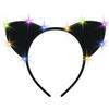 Alaoo Fascia per Capelli con Orecchie di Gatto, Cerchietto Costume Gatto, Graziose Fasce con luci a LED per Capelli di Gatto per Ragazze E Donne per Feste Carnevale Halloween