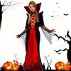 Costume Da Vampiro Per Ragazze Halloween | Abito Vintage Con Collo Marrone E Collana | 100% Poliestere | Taglie Da 5 A 14 Anni
