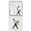 Samsung FlipSuit Case Cover trasparente con Card Ilyamilstein Daily Life a tecnologia NFC Galaxy Z Flip7, Gray