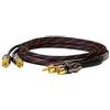 Dynavox Perfect Sound cavo stereo RCA, contatti placcati in oro, adatto per dispositivi audio con connettori RCA come amplificatori, lettori CD, ricevitori AV, colore nero/rosso, lunghezza 1,5m