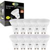 CLAR - Lampadine LED GU10 10W, Luce Calda 3000K (Pack 10)