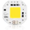 Hapivida Chip LED ad Alta Potenza, 100W Chip LED COB per Illuminazione Fai-da-te, Bianco Caldo, Substrato di Alluminio, per Faretti, Proiettori, Illuminazione del Traffico