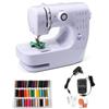 evomosa Macchina da cucire elettrica portatile per principianti, mini macchina da cucire per adulti con kit da cucito a 12 punti