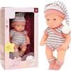 Miunana 1 Bambola Bambolotto New Born 9 Pollici 22 CM Bebè Baby Dolls + 1 Tuta + Abito + Cappello + Calze （Prodotto Include Bambola）