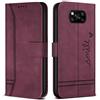 Bravoday Cover per Xiaomi Poco X3 / Xiaomi Poco X3 PRO/Xiaomi Poco X3 NFC, Flip Custodia in Pelle PU Portafoglio Custodia per Xiaomi Poco X3 / Poco X3 PRO/Poco X3 NFC, con Slot per Schede, Vino Rosso