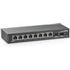 MokerLink 8 porte 2.5Gigabit Ethernet Switch con 2x10G SFP Slot, 8 x 2.5G Base-T porte, isolamento VLAN, metallo Unmanaged Fanless Small Network Switch