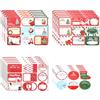Gosknor 165 Pezzi Adesivi per Etichette Regalo di Natale, 4 Stili to and from Etichette con Nome di Natale Pupazzo di Neve Carino Babbo Natale Albero di Natale per Scatole Regalo