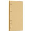 PATIKIL Carta Ricarica A6, Carta Kraft Bianca Non Lineata Ricaricabile 6 Fori Riempitivi Fogli Sciolti per Raccoglitore Anelli B5, 80 Fogli/160 Pagine, Beige