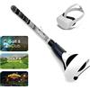 HH-GOLF VR Golf Club Handle Accessory | VR Golf Club Attachment for Oculus Quest 2 | Pro Grip | Right & Left Controllers