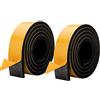 Zayejod Rotoli 5Mx2 Nastro Autoadesivo Schiuma,50mm Larghezza 10mm Spessore Strisce in Neoprene Schiuma Guarnizione in Gomma Isolante Anti-vibrazione Anti-collisione Insonorizzata Protezione per Mobili Auto
