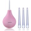 TopQuaFocus Kit lampadina per clistere da 8 once con doccia anale per clistere per uomini e donne con 4 ugelli