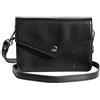 skaard 3 in 1 borsa da cintura | borsa a tracolla | vera pelle | nero