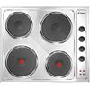 CANDY CLE64X - Piano cottura elettrico, N° 4 Fuochi, da 60 cm, colore Inox