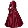HEONSATI Costume Medievale Donna Costume Medievale retrò Vestito Donna Gotico Partito Abito Cosplay Sera Stile Barocco Lunghi Abiti Cocktail Halloween Curvy per Feste E Party a Tema Streghe