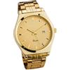 EUROtops Orologio da polso Horus per uomo e donna, orologio dorato in acciaio inox con datario, analogico al quarzo, design classico