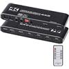 XYKJOBC HDMI Matrix 4x2 4K @ 60Hz HDR Switch Splitter 4 in 2 uscite YUV 4:4:4 ottico SPDIF + jack 3.5mm estrattore audio interruttore HDMI