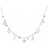 WearTravelers Collana con Ciondoli tema Viaggio in Argento 925 con Valigia, Mondo e Aereo - Idea Regalo per Donna Viaggiatrice - Prodotto Made in Italy - Modello Lhasa (Argento)