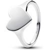 PANDORA Anello da donna in argento con cuore 193988C00, 56/17,8, Argento sterling, Nessuna pietra preziosa